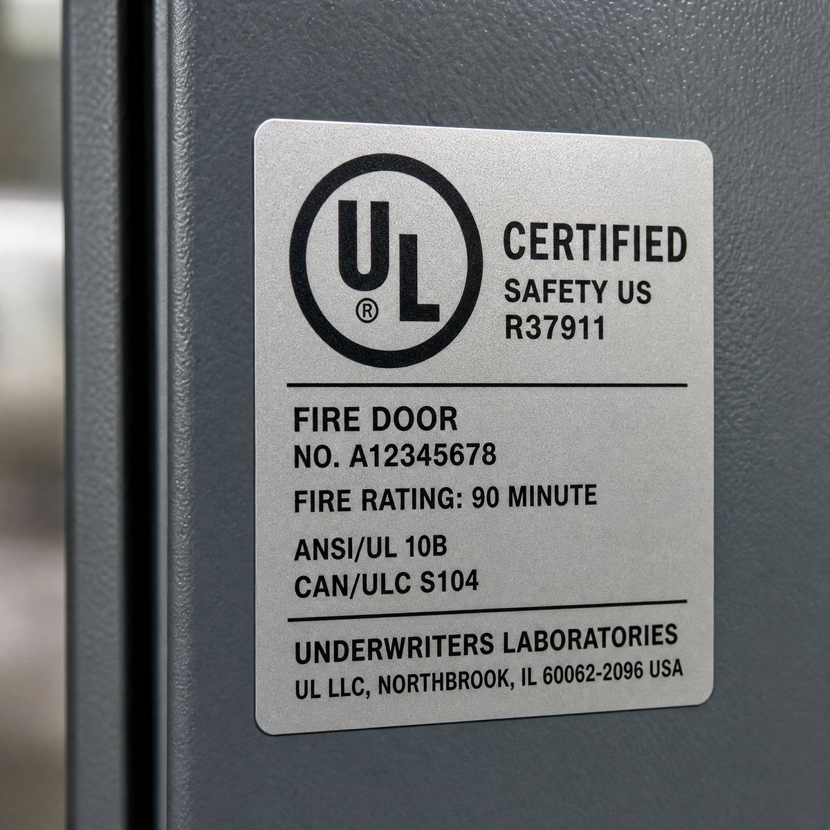 UL Certificated Steel Fire Doors for Building Projects,Emergency Exit Hollow Metal Door 2